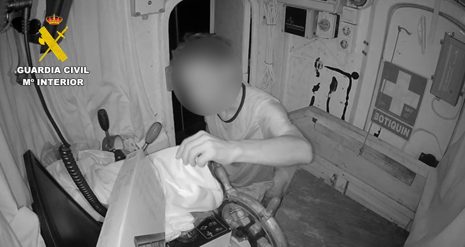 Una de las imágenes que capturó la cámara de seguridad