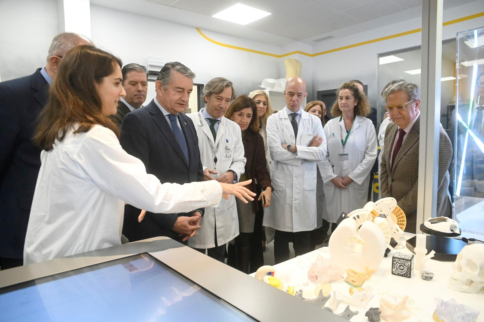 Visita de Antonio Sanz al Imibic