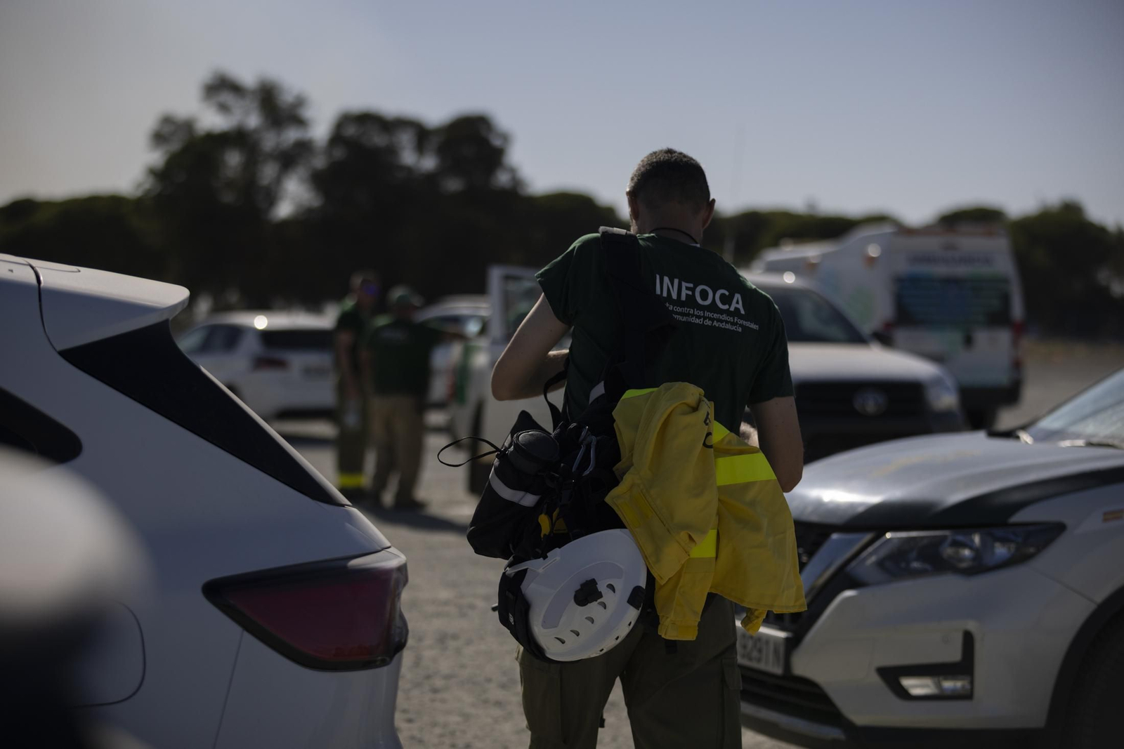 Imágenes del incendio de Bonares