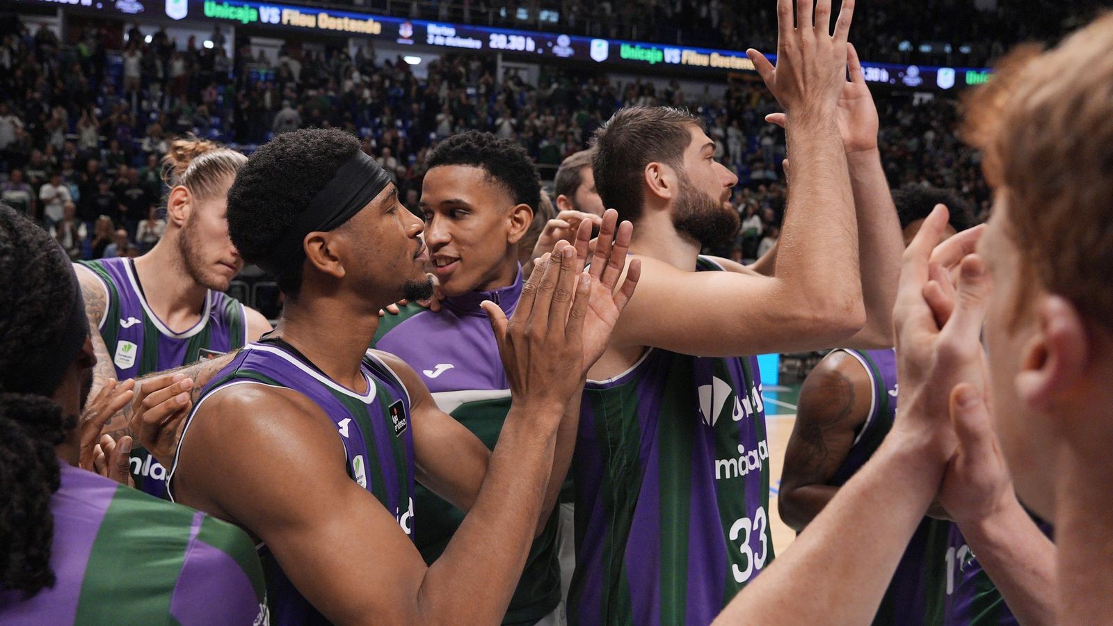 El Unicaja-La Laguna Tenerife, en fotos