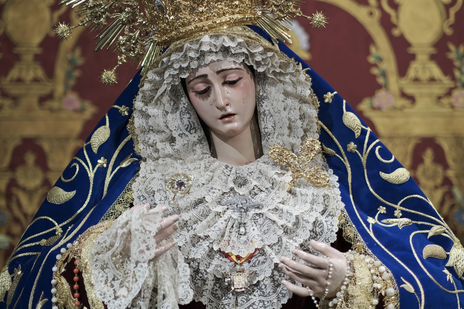 Las imágenes de la veneración a la Virgen del Rosario de Montesión