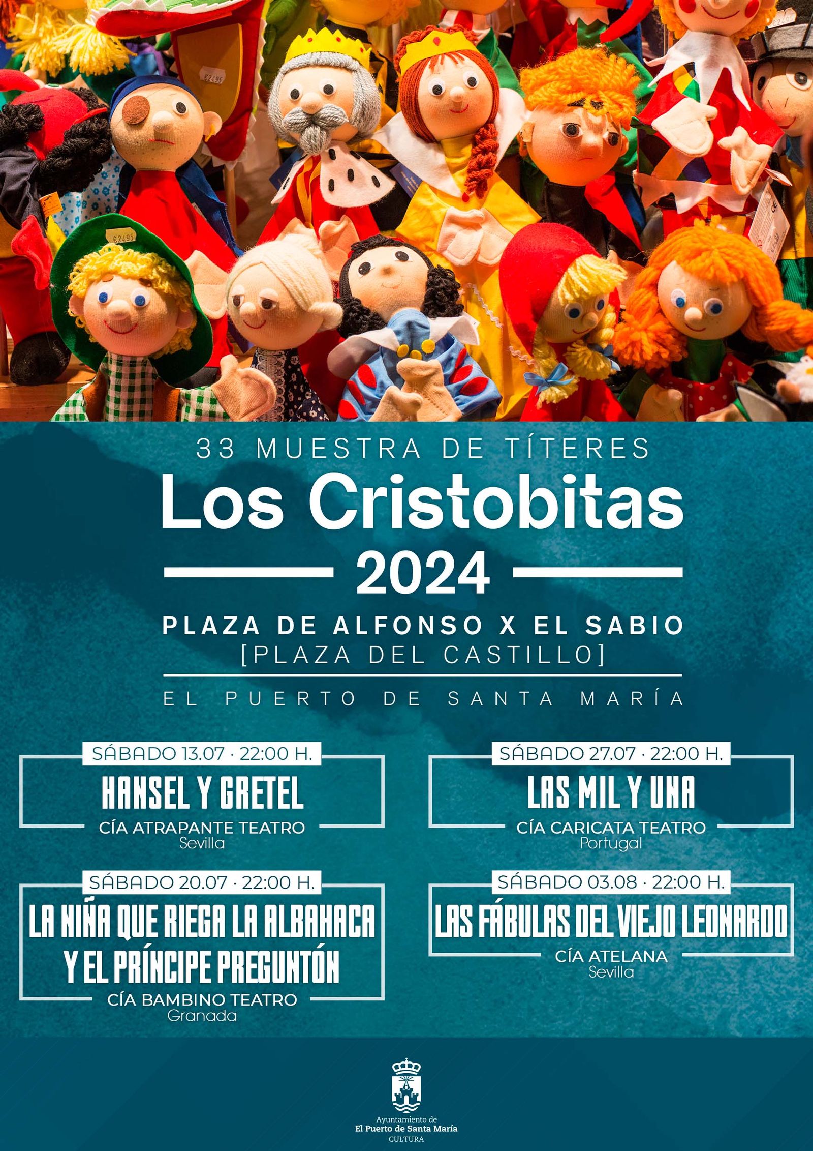 Un detale del cartel anunciador de Los Cristobitas.