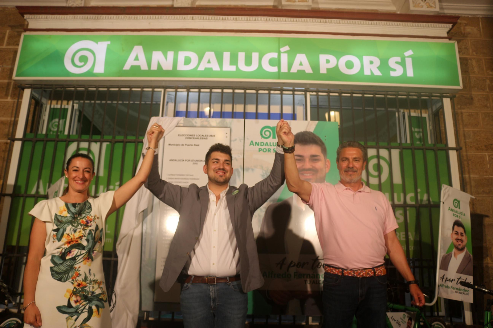 Las imágenes del comienzo de la campaña electoral en Puerto Real