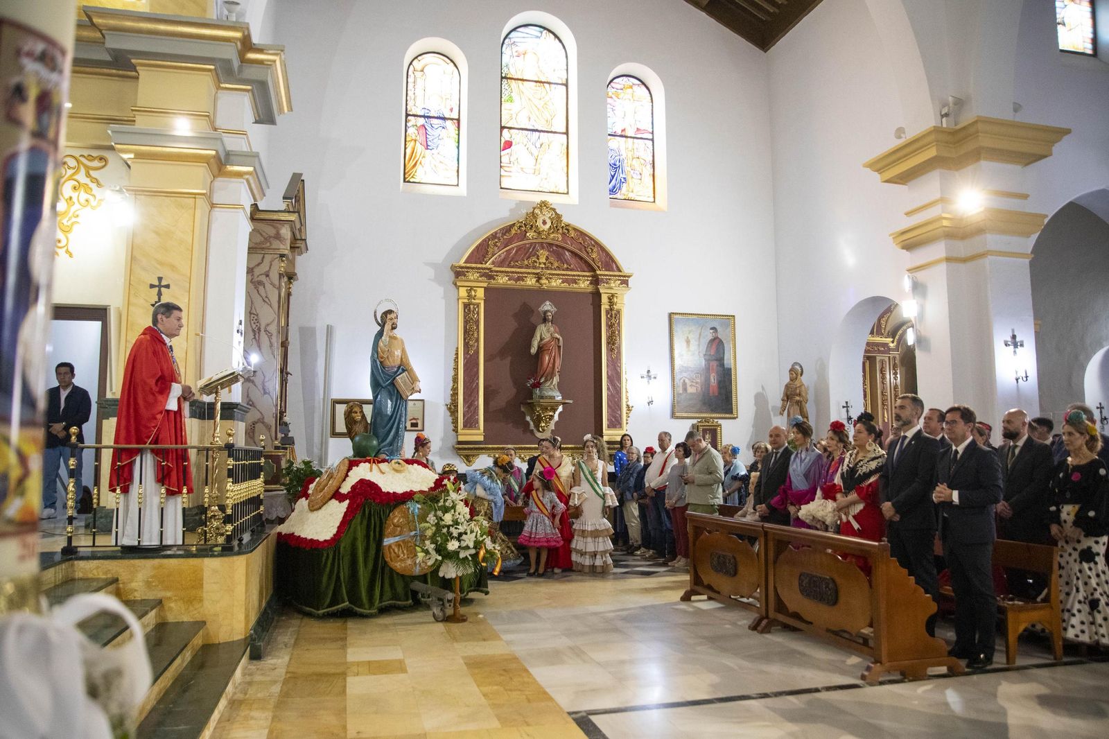 Las imágnes de la misa y procesión en honor a San Marcos en El Ejido