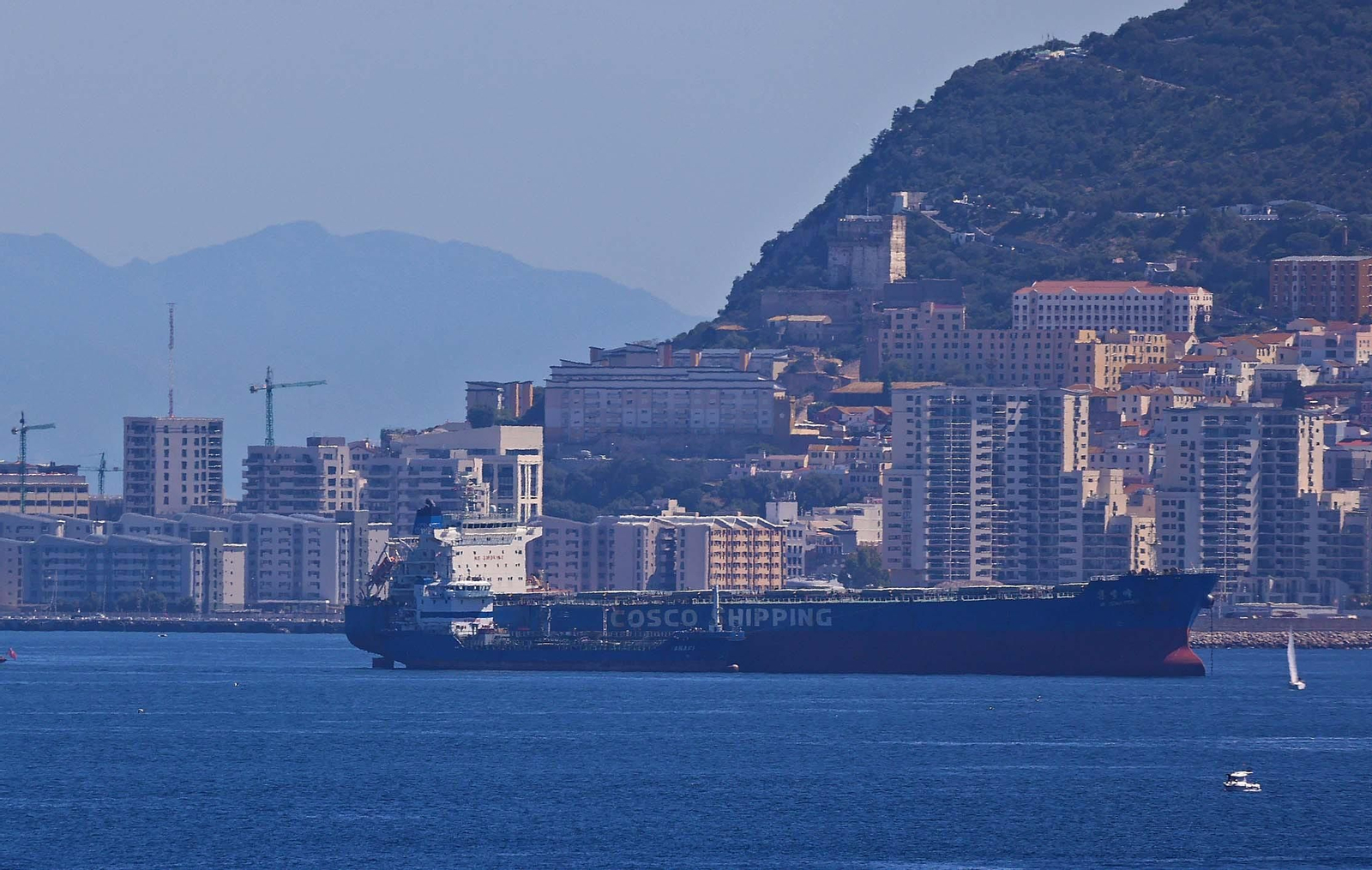 Buques en la Bahía de Algeciras.