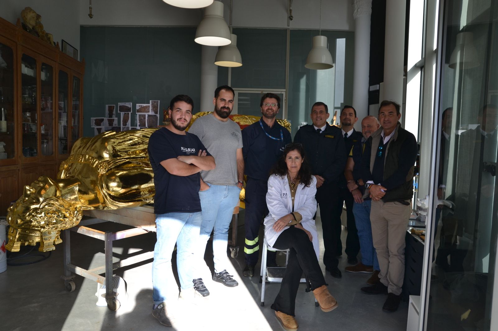 Así ha sido la restauración en Jerez de la diosa de Elcano