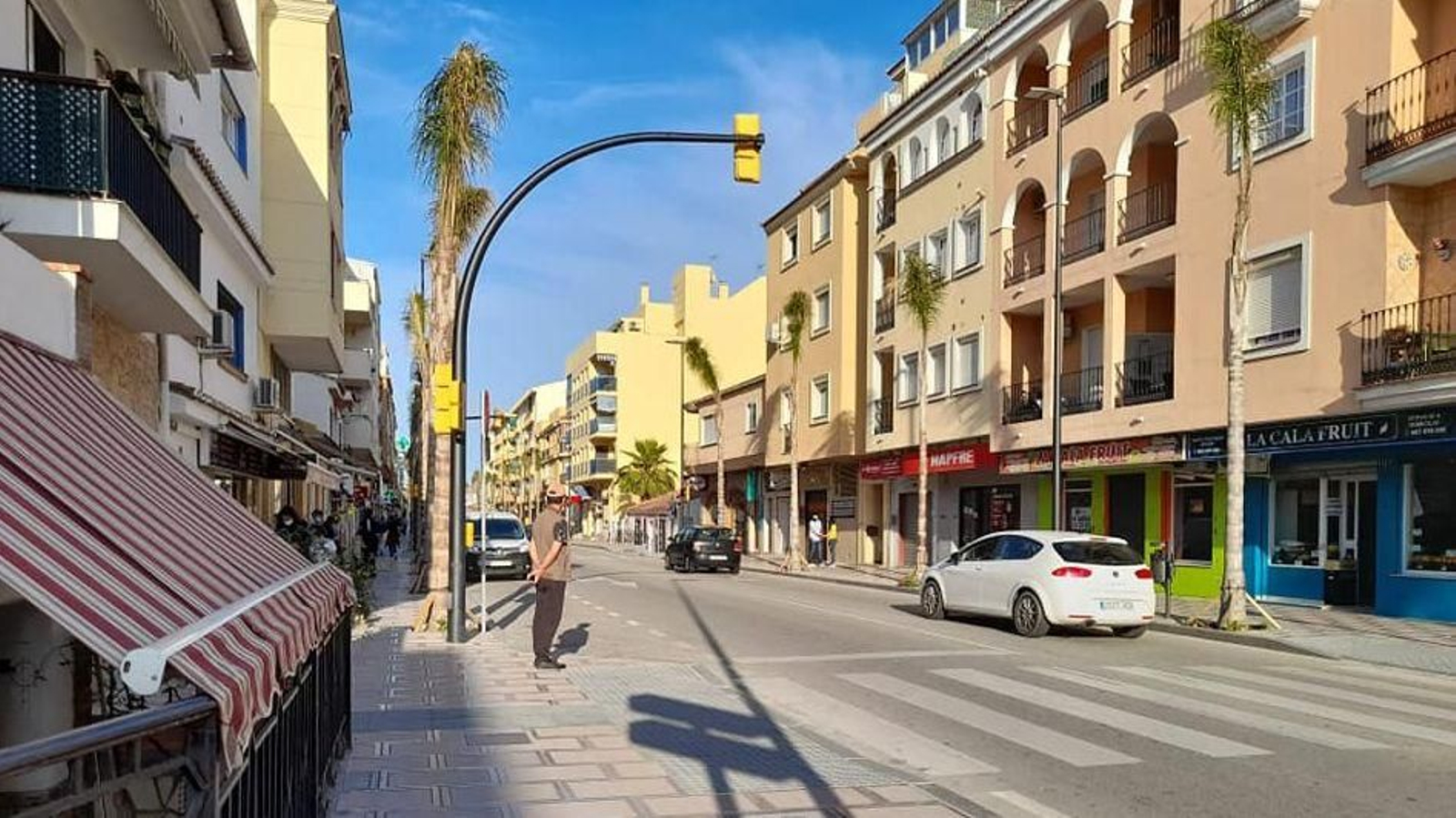 Vista de la avenida de Málaga de La Cala del Moral