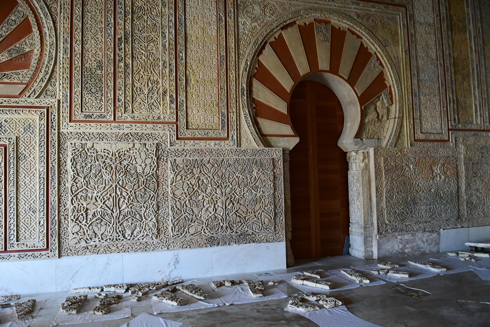 La restauración del Salón Rico de Medina Azahara, en imágenes