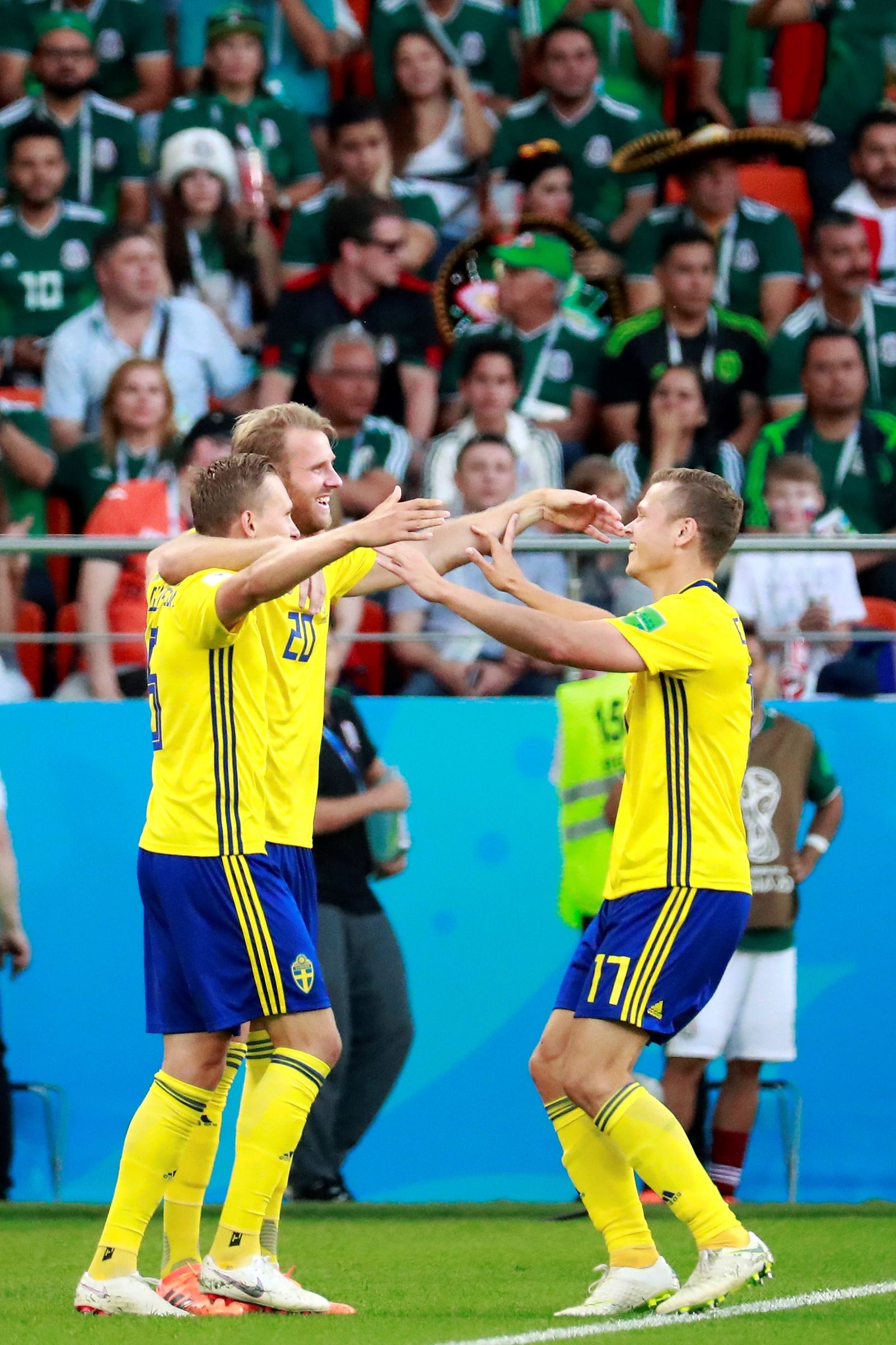 Las imágenes del México-Suecia