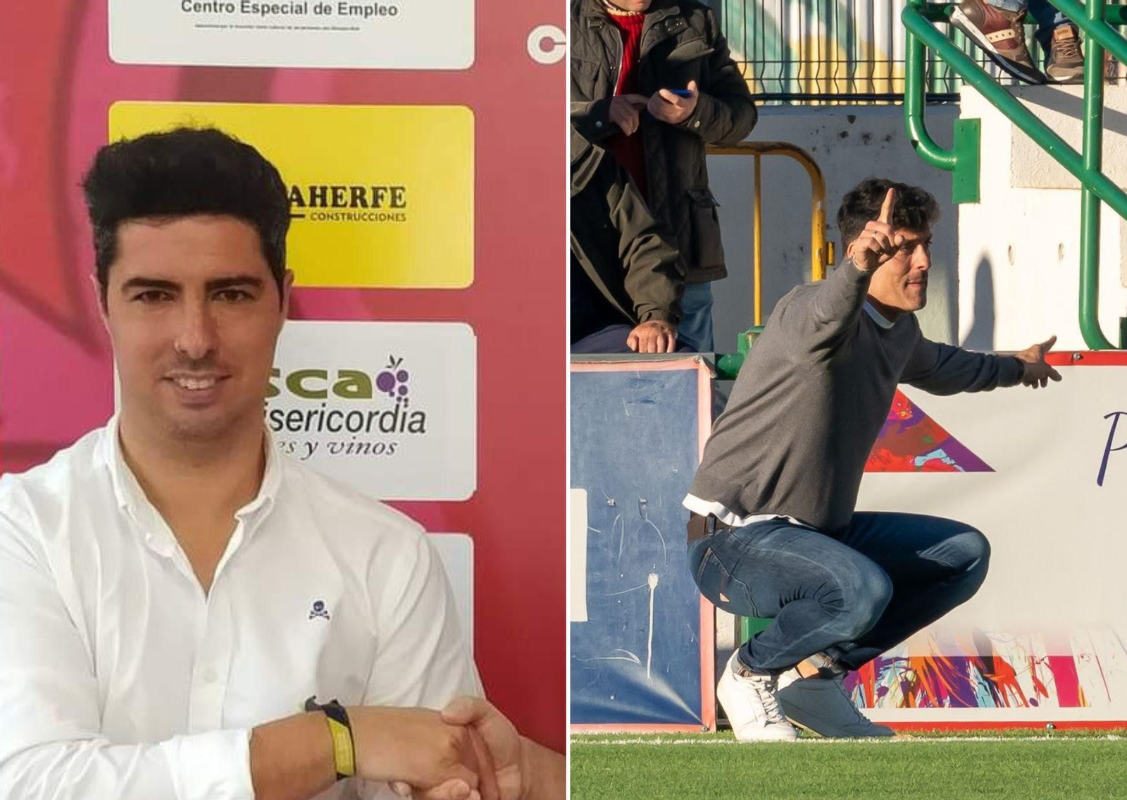 A la izquierda, Diego Martínez; a la derecha, Soto dando indicaciones a los tosirianos. A la izquierda, Diego Martínez; a la derecha, Soto dando indicaciones a los tosirianos.