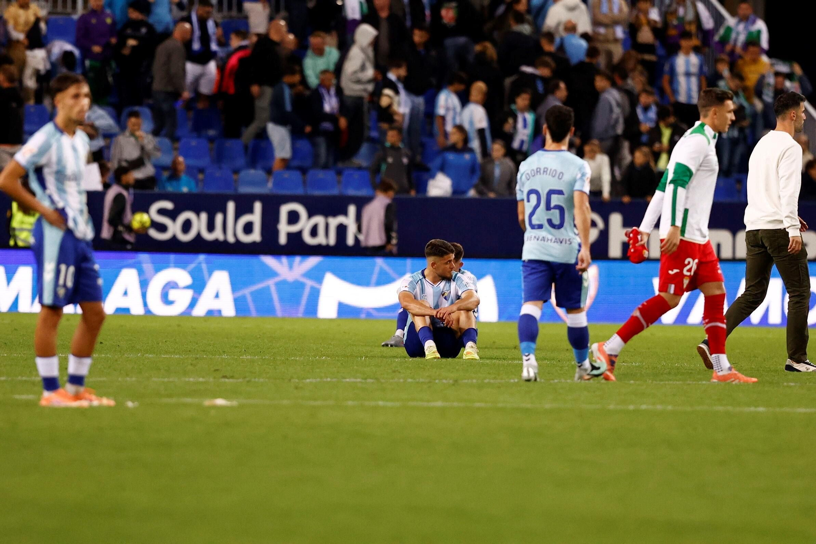 Las fotos del imponente ambiente en La Rosaleda en el Málaga - Córdoba CF
