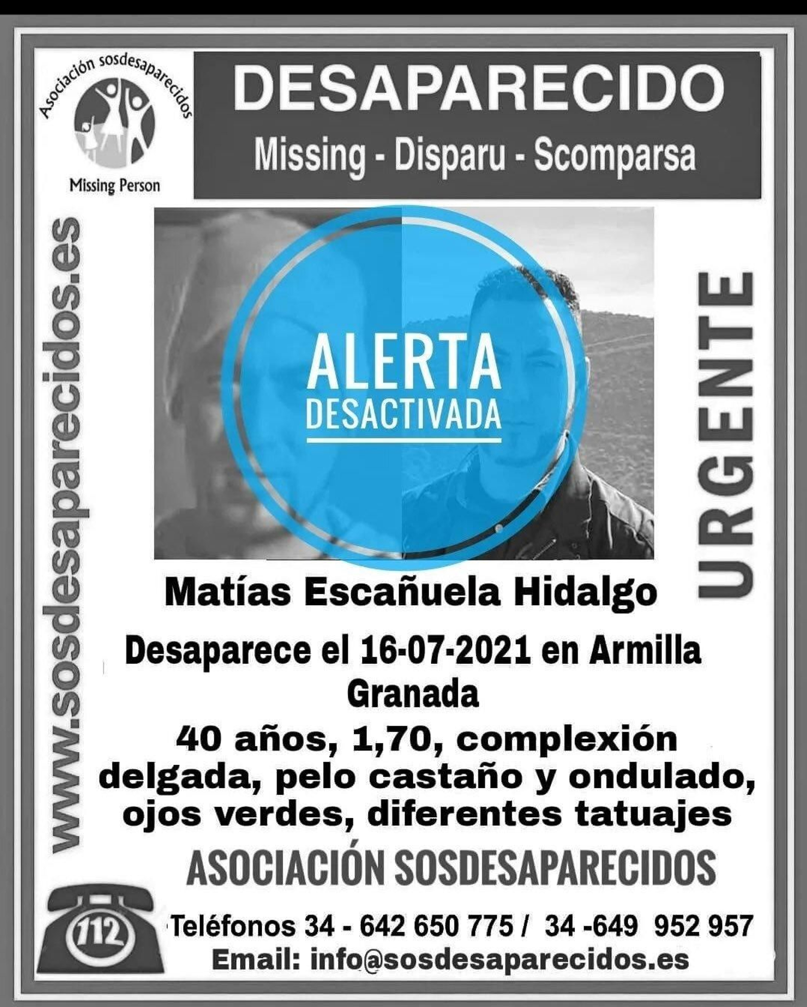 La Policía Local localiza en buen estado un hombre al que se daba por desaparecido desde julio