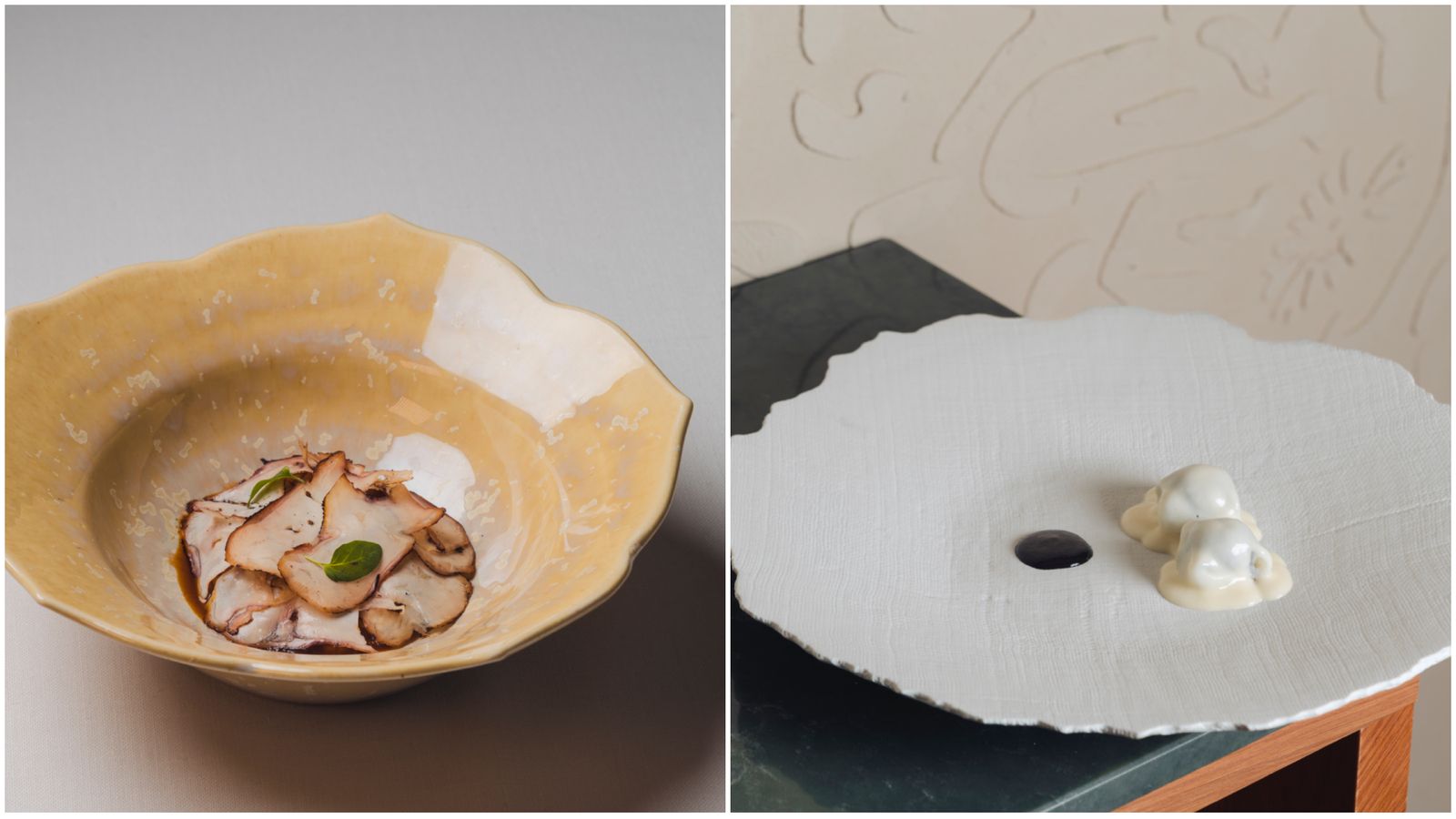 Séptimo y sexto pase del menú.