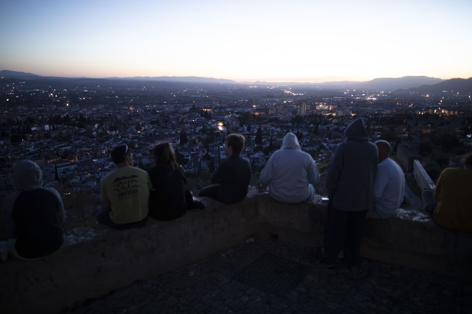 El día del apagón también dejó estampas inéditas.