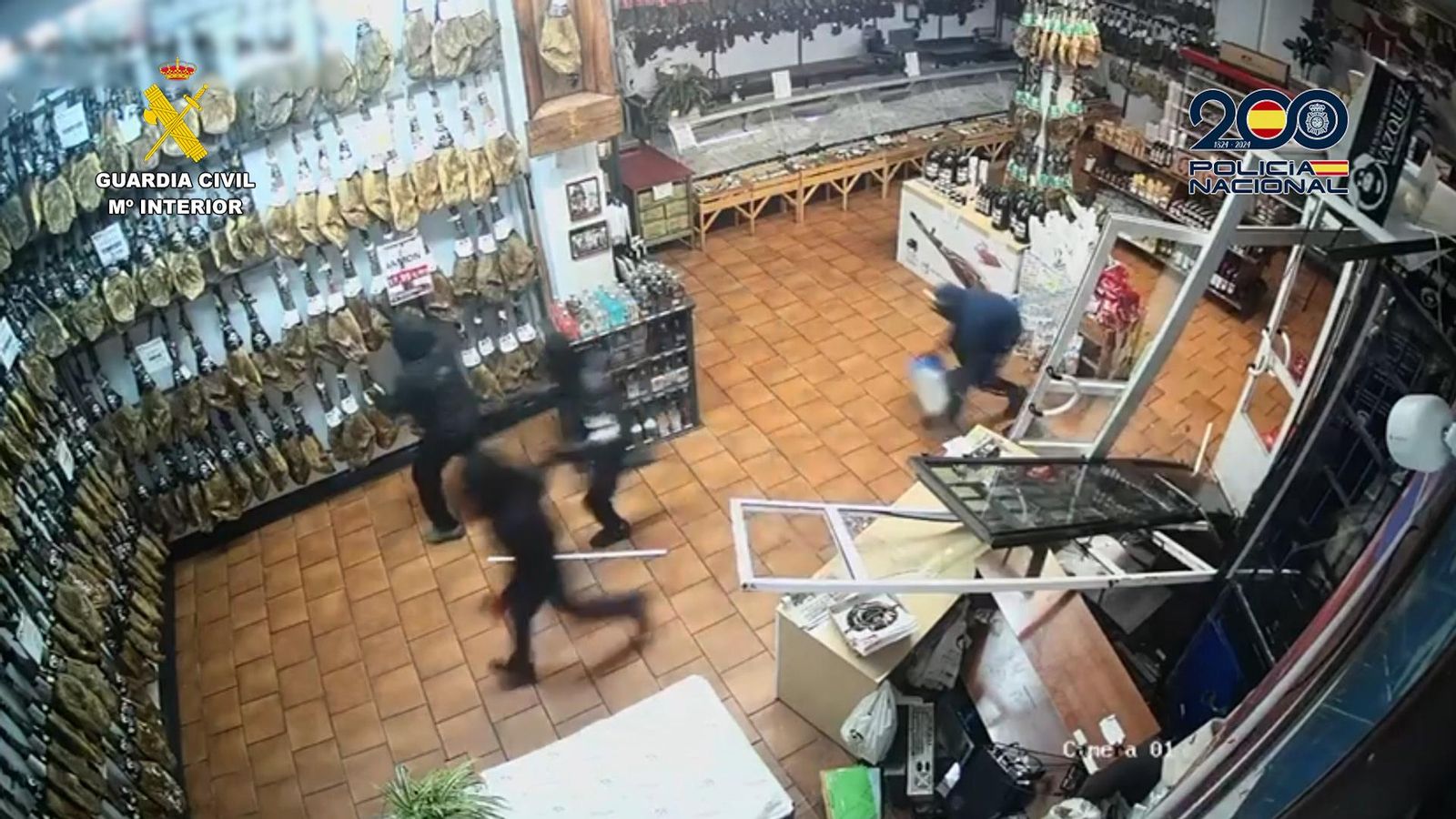 Uno de los robos de la banda de aluniceros desmantelada