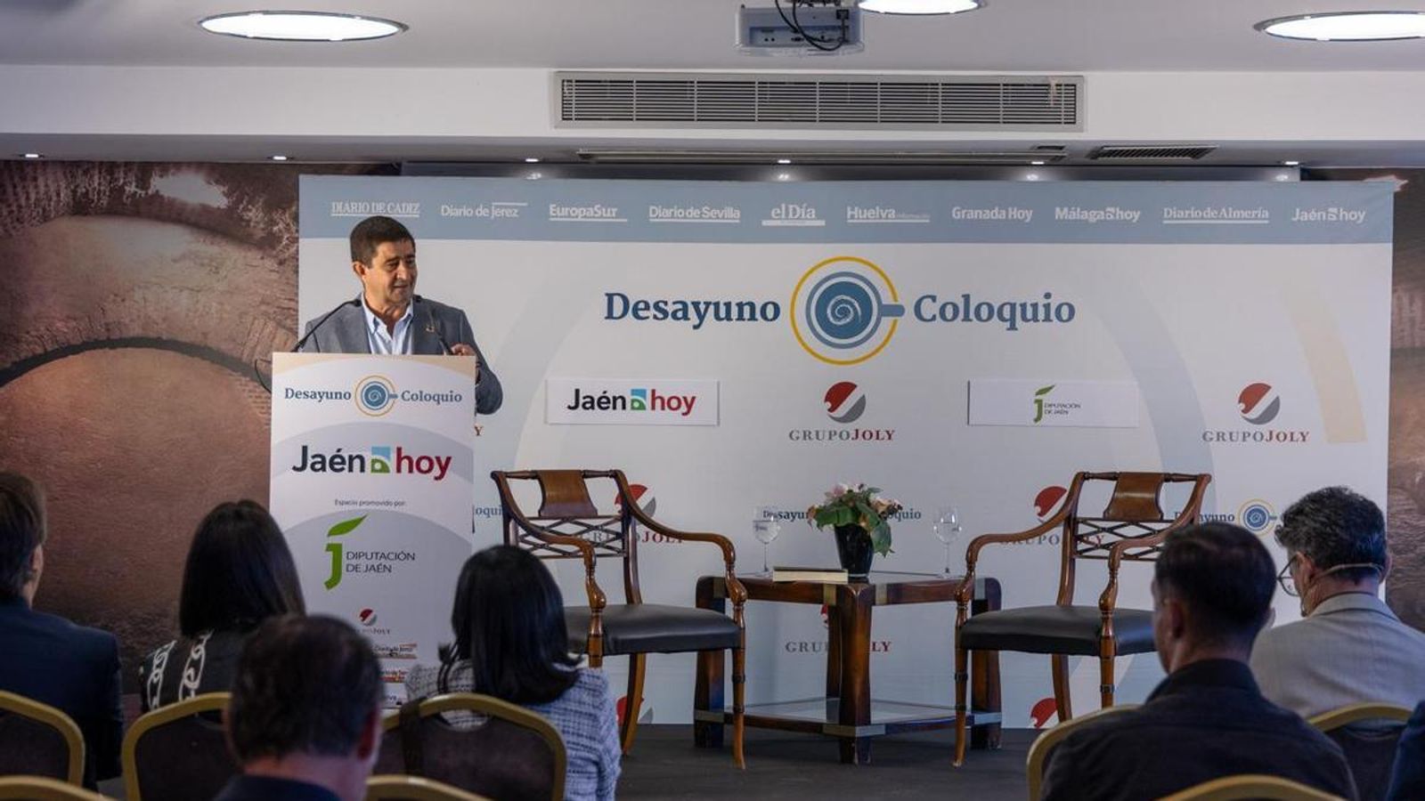 Francisco Reyes durante el acto.