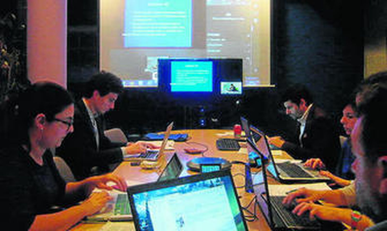 Una de las clases desarrolladas 'online' desde Boston en el complejo hospitalario.