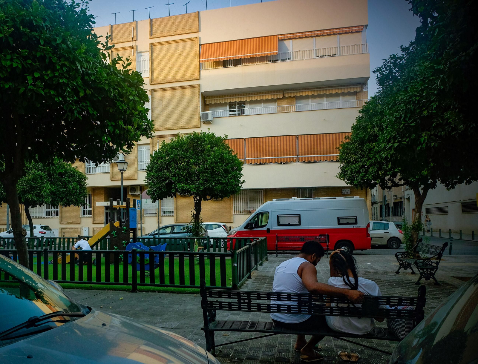 La plaza de los Mártires, en Triana, donde se produjo la detención.
