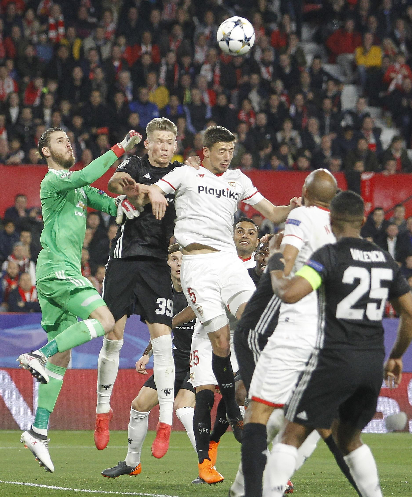 Las imágenes del Sevilla-Manchester United