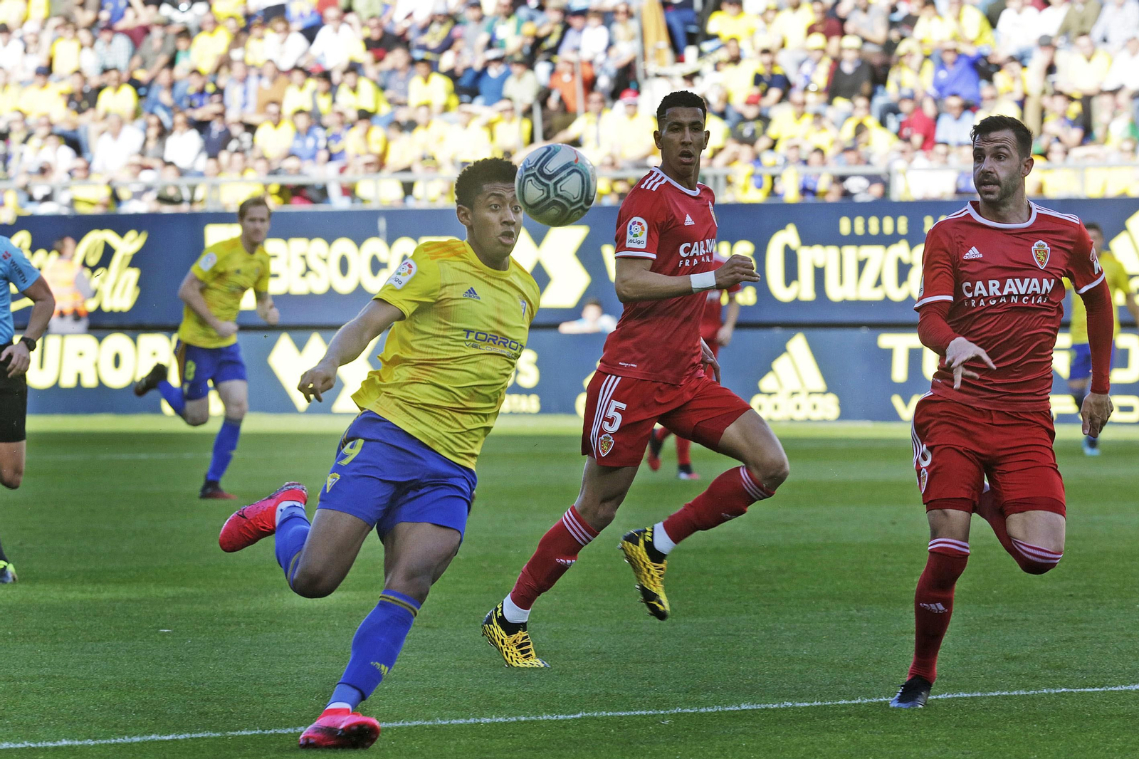 Imágenes del partido en Carranza, Cadiz Zaragoza