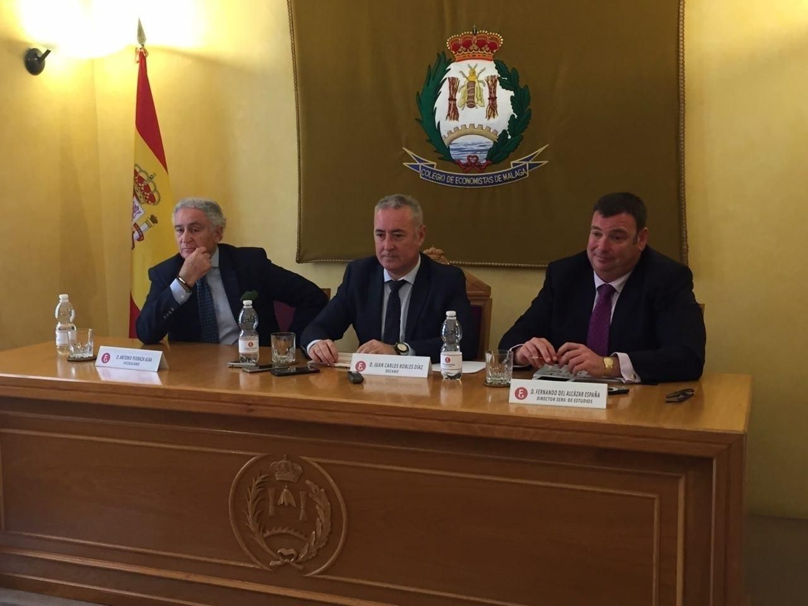 Presentación del barómetro trimestral del Colegio de Economistas de Málaga.