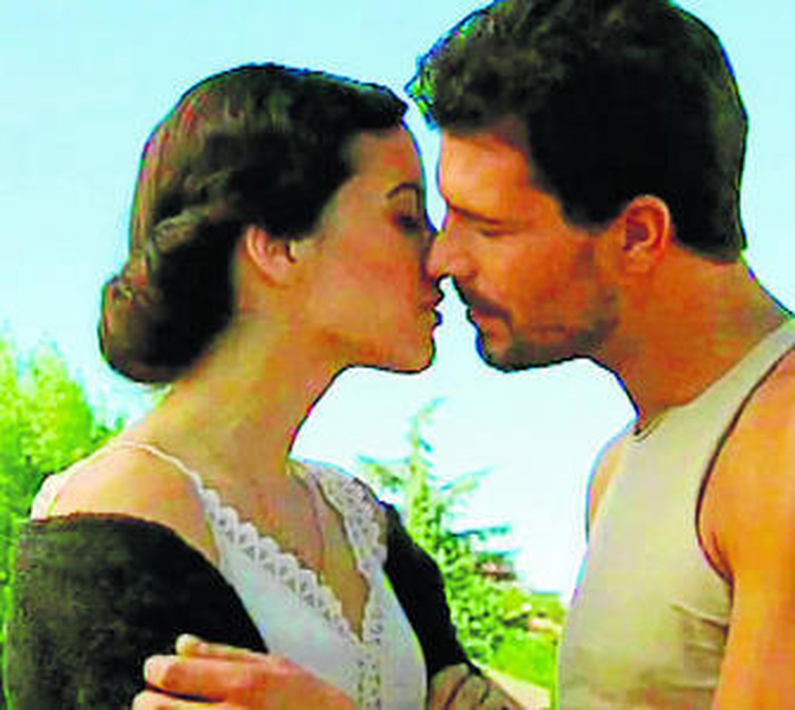 Rodolfo Sancho en uno de los primeros capítulos de Amar en tiempos...