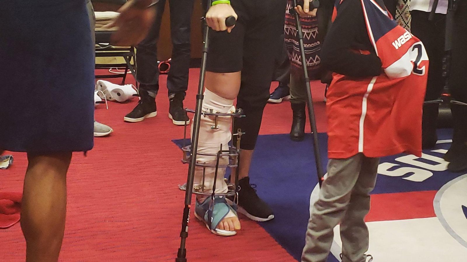 Fijador de la pierna.