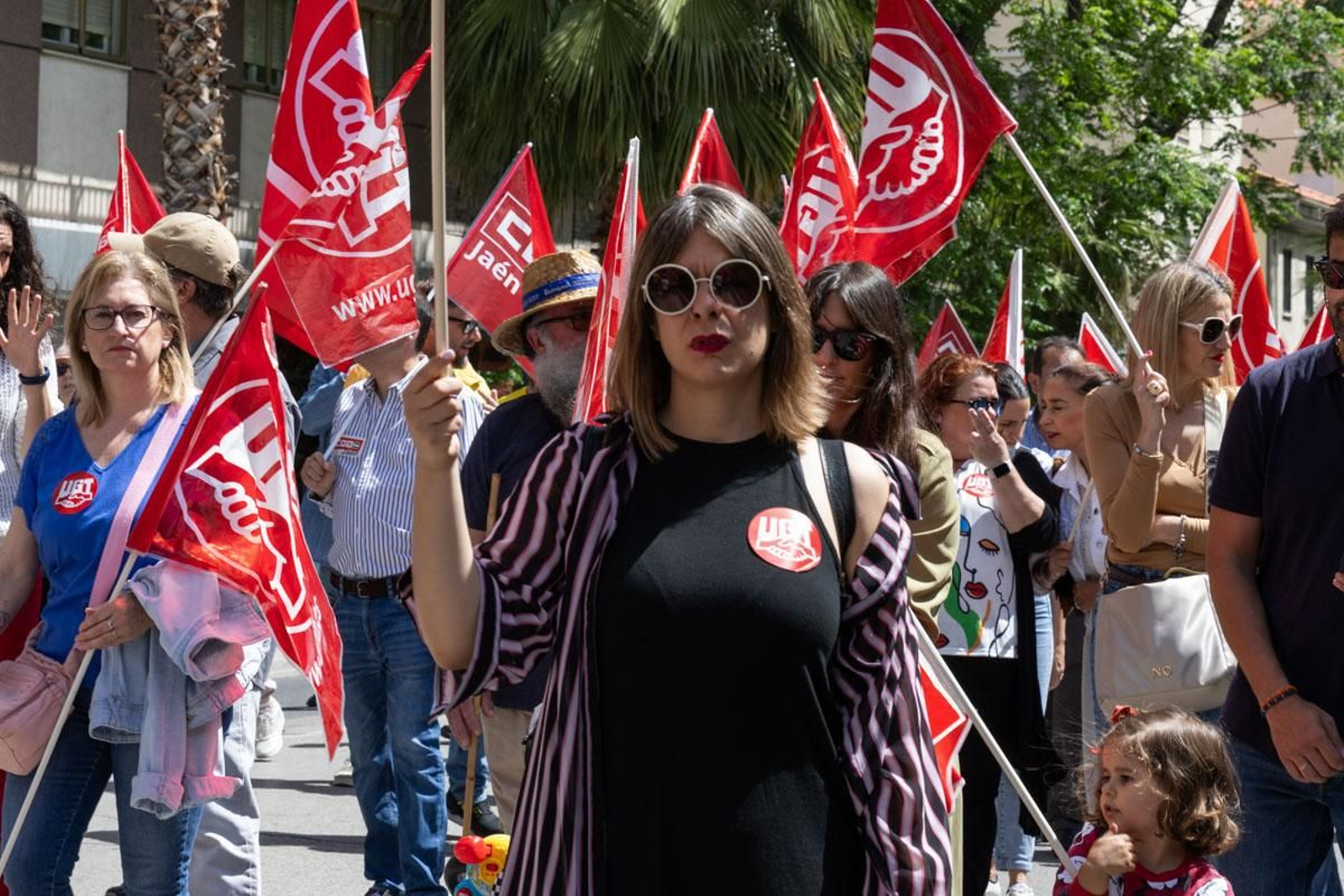 Manifestación convocada por el 1º de Mayo