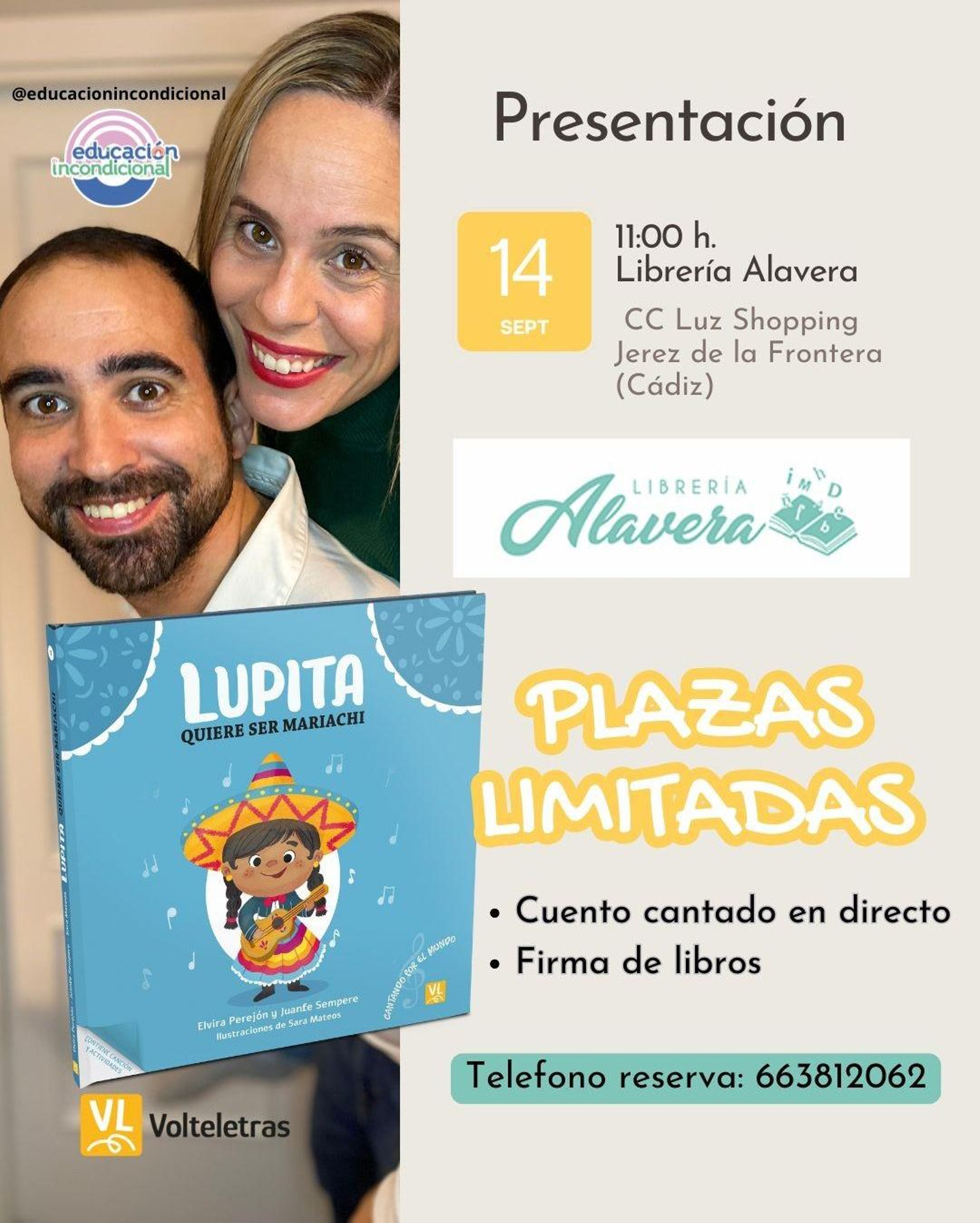 Cartel de la presentación.