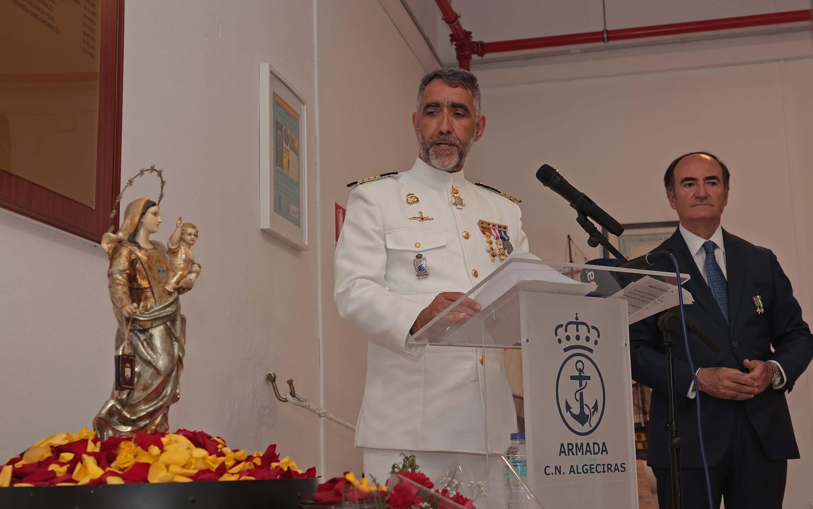 Fotos de la recepción de la Comandancia de Marina y la Autoridad Portuaria de la Bahía de Algeciras con motivo de la festividad de la Virgen del Carmen