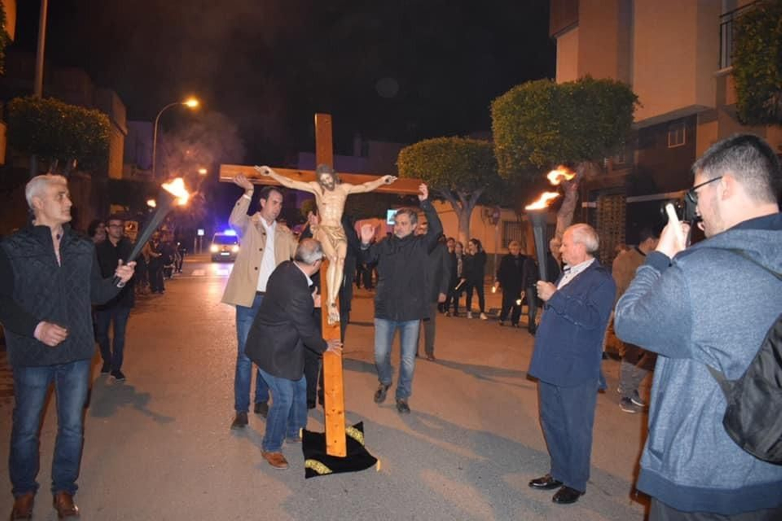 Imágenes del Jueves Santo en Balerma, Santo Domingo y Santa María del Águila