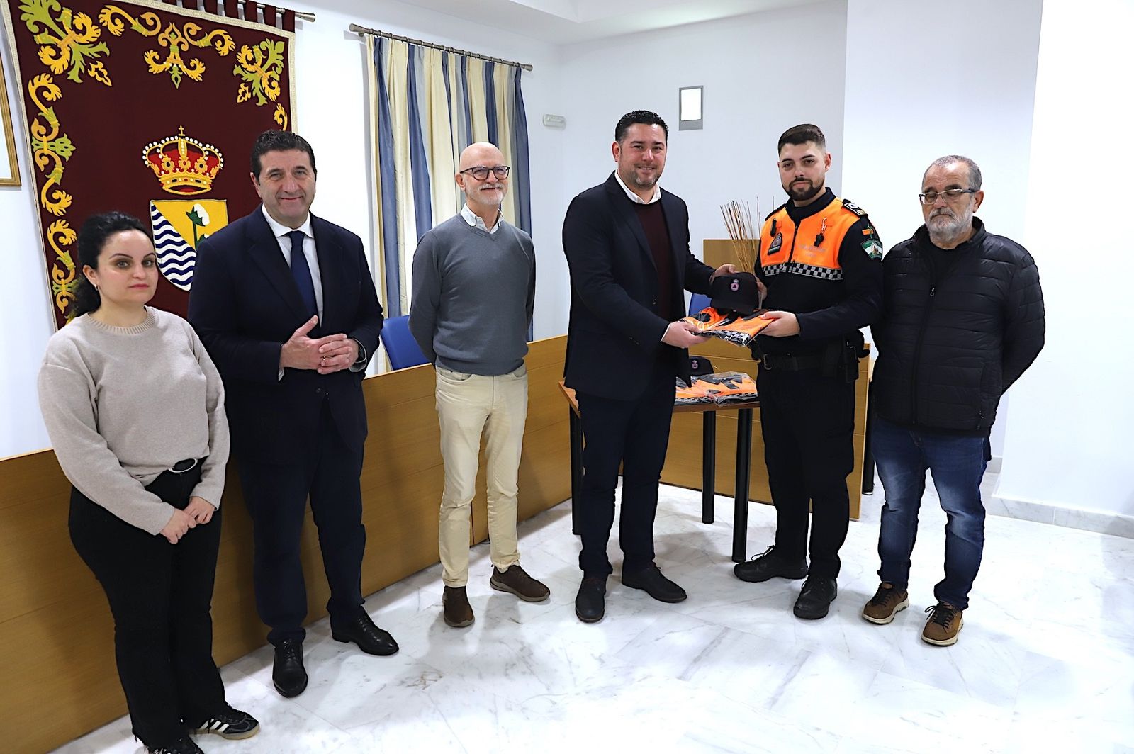 Un momento del acto celebrado en el Ayuntamiento de Guadalcacín.