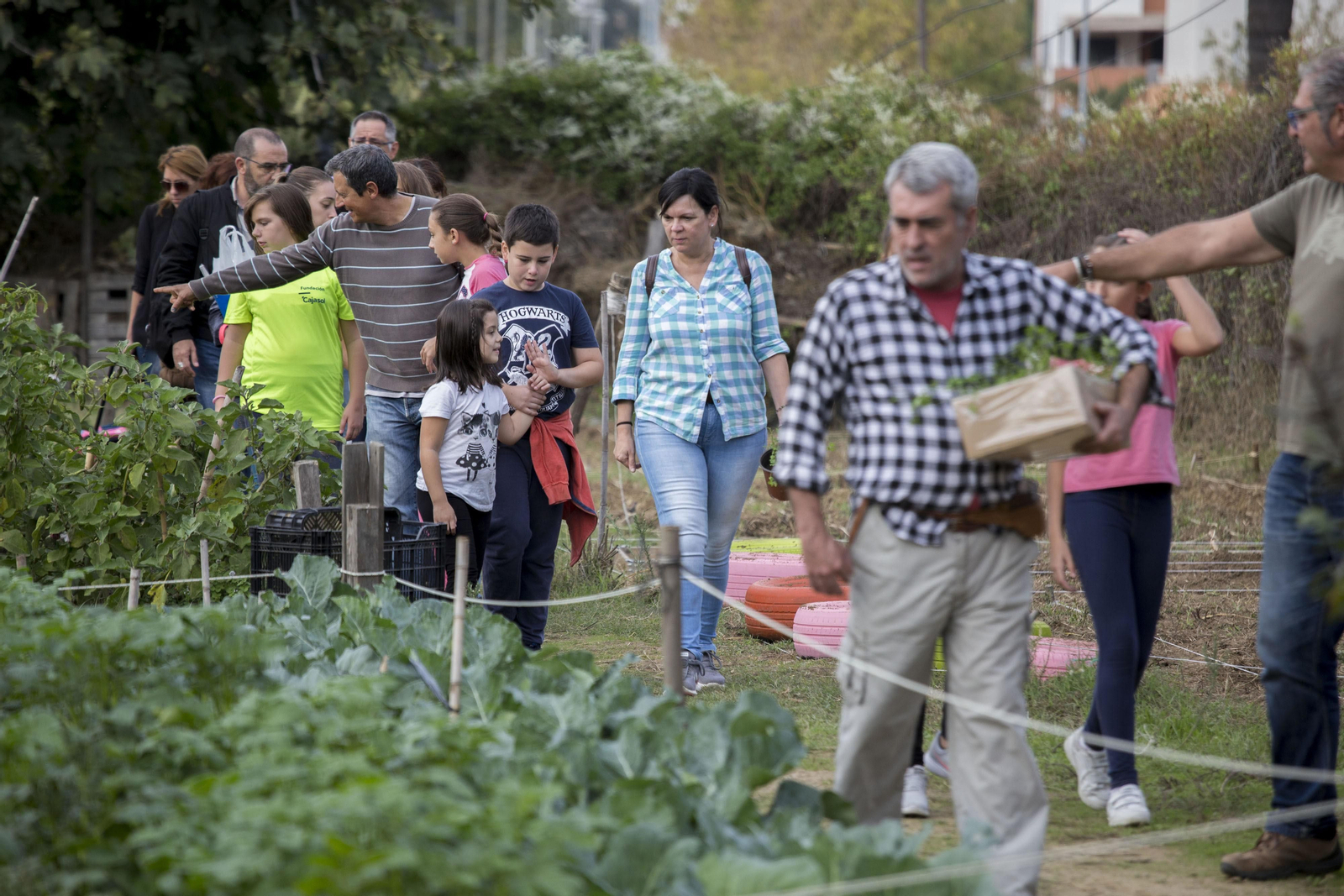Visita a los huertos del Parque Moret.