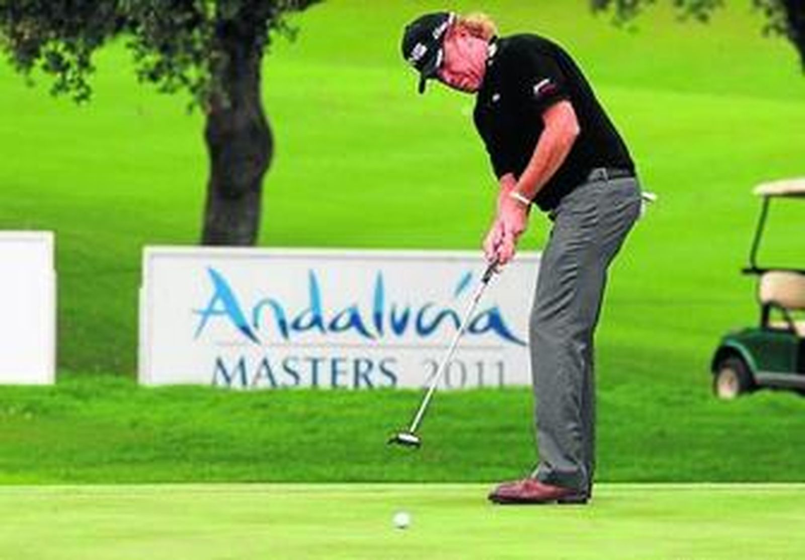 Miguel Ángel Jiménez, durante el último Andalucía Masters.