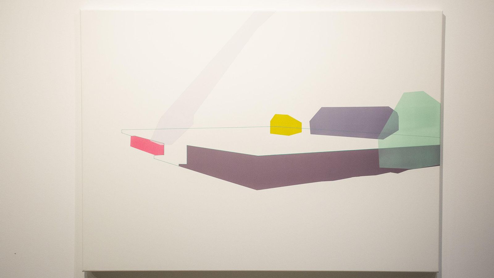 'La casa de los días mejores. Planta', abstracción blanca en la muestra del COAS.