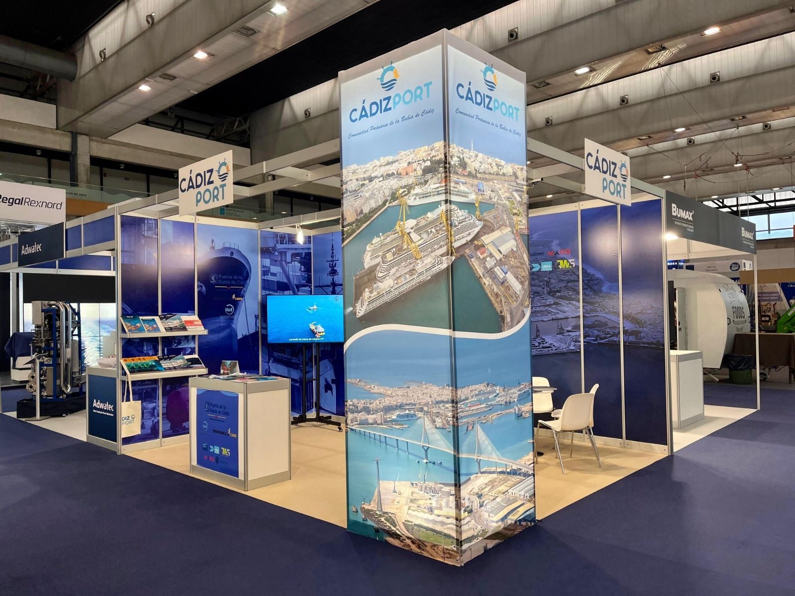 Espacio físico en el que Cádiz-Port expone su potencial en Navalia 2024