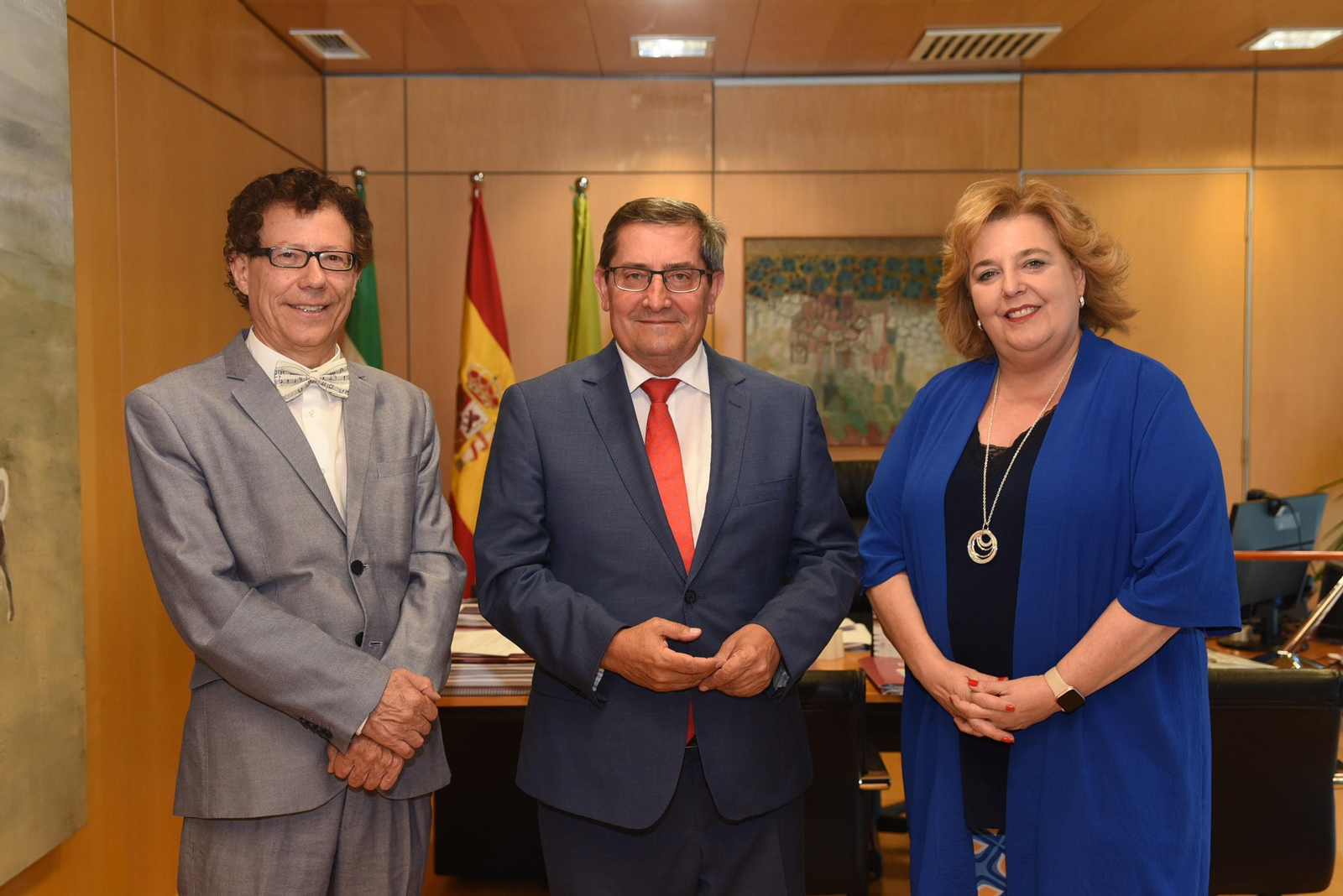 Reynaldo Fernández, José Entrena y Fátima Gómez