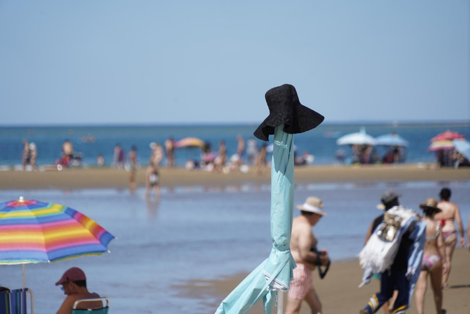 La mañana del sábado en la nueva playa de El Portil