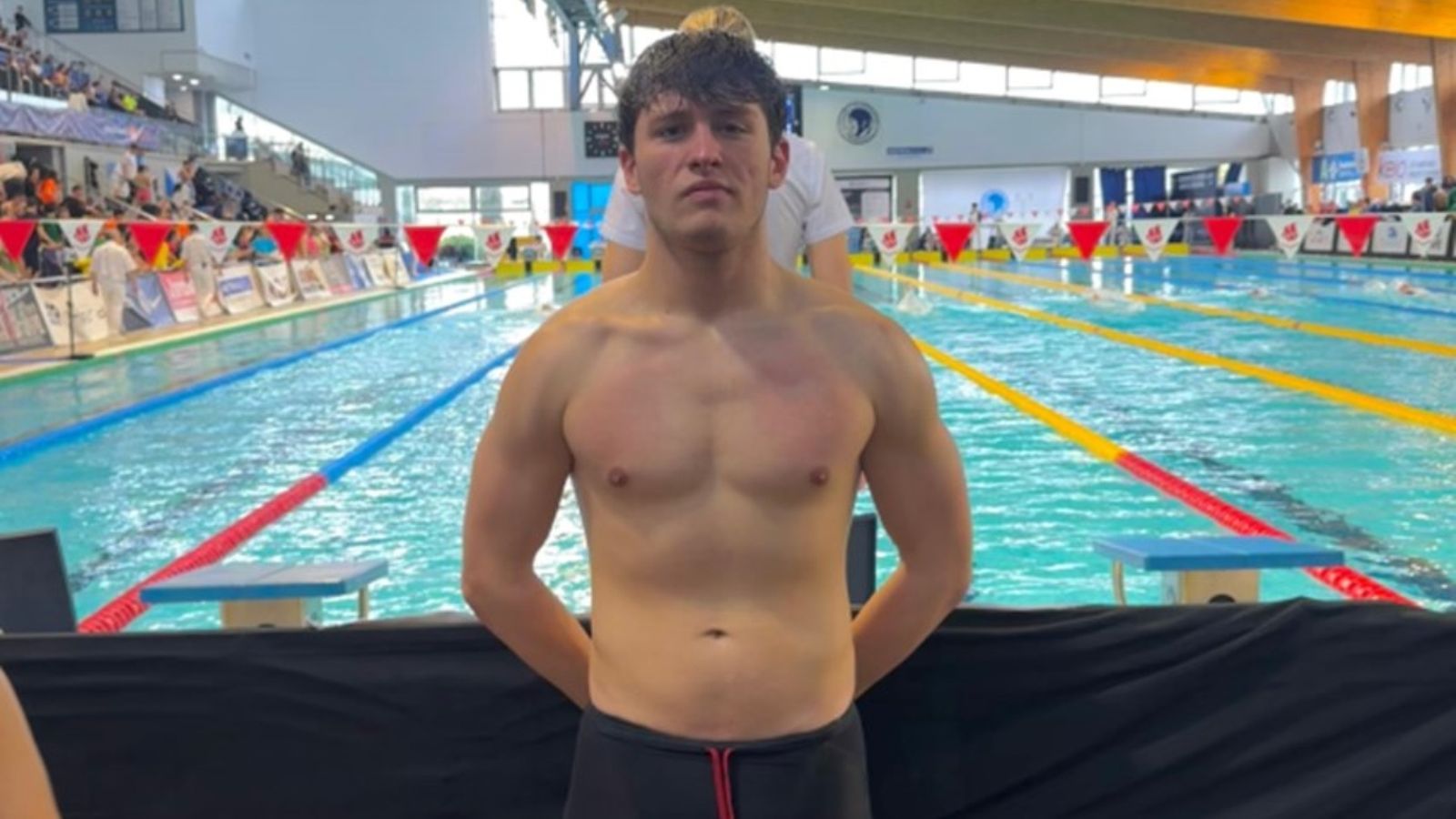 Sebastián Ramón, presente en el Campeonato de España de Natación de categoría absoluta.