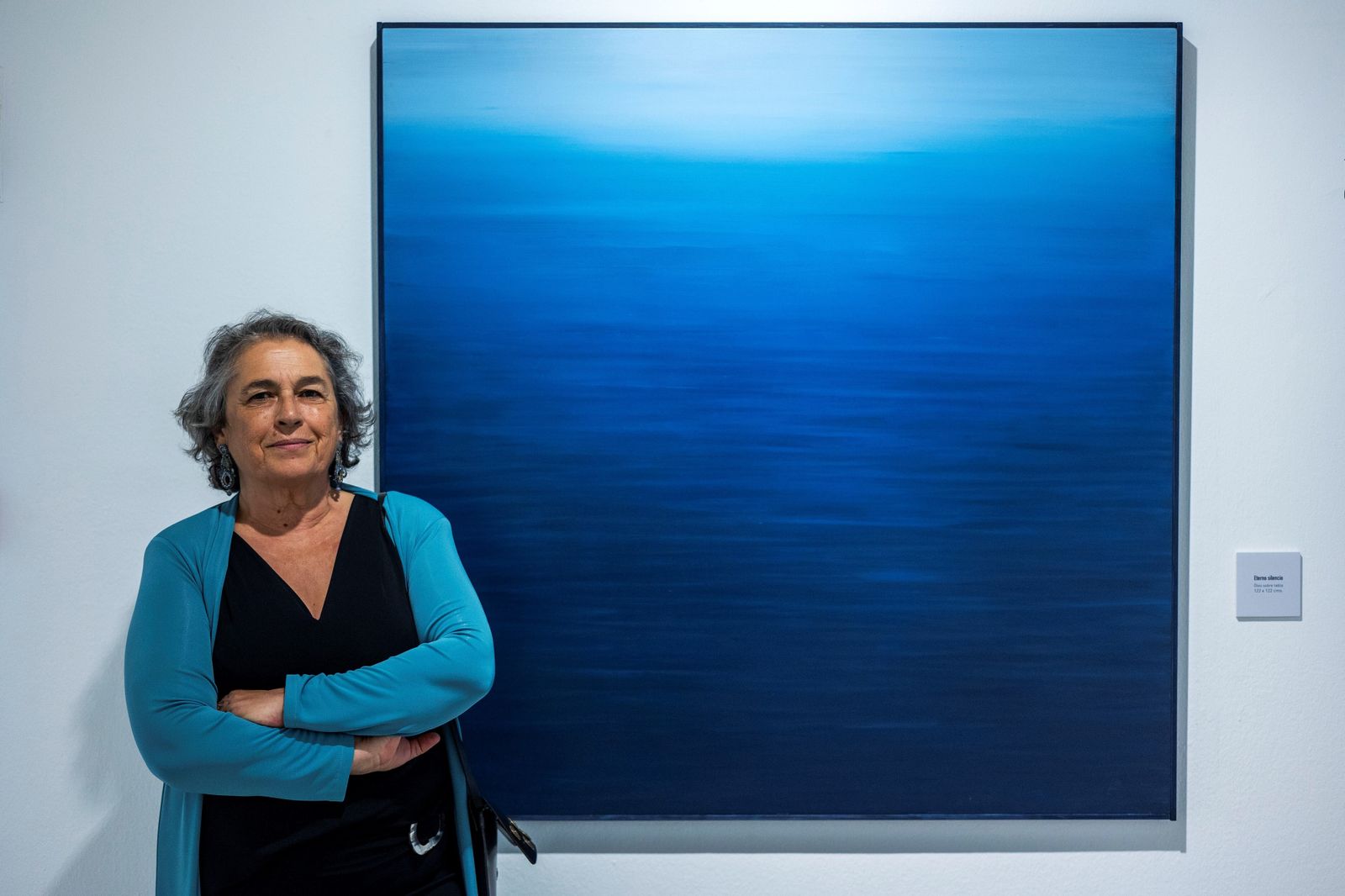 La pintora Carmen Bustamante.