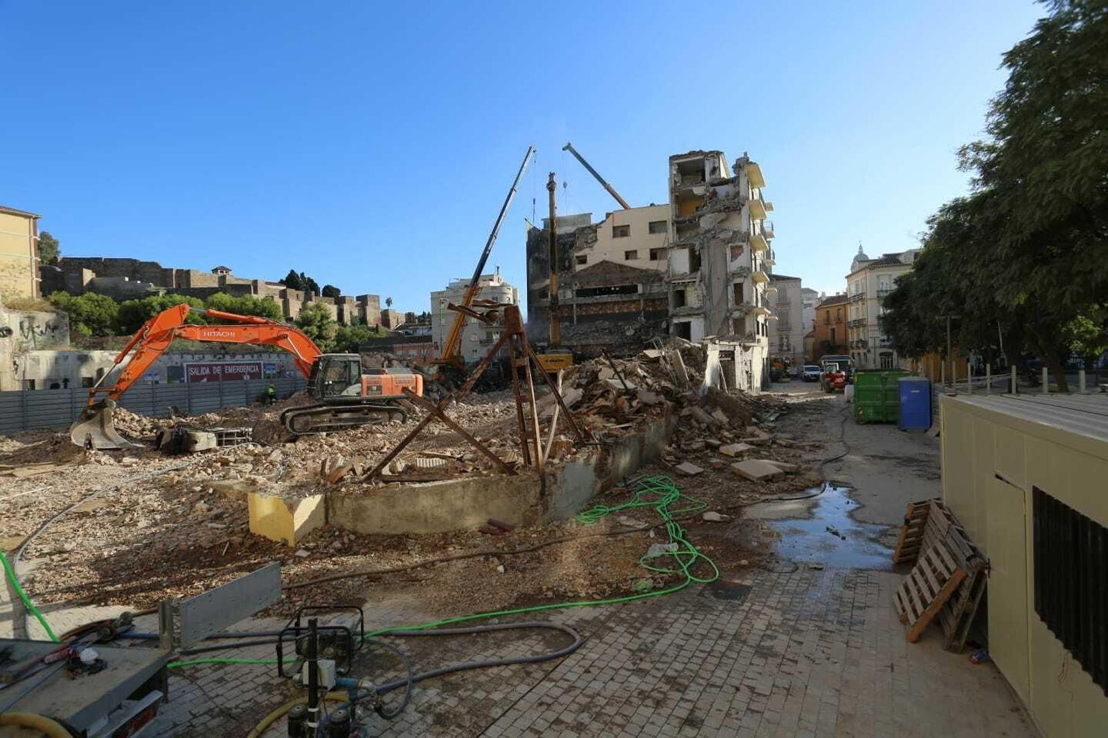 Fotos de la Alcazaba de Málaga tras el derribo del Astoria