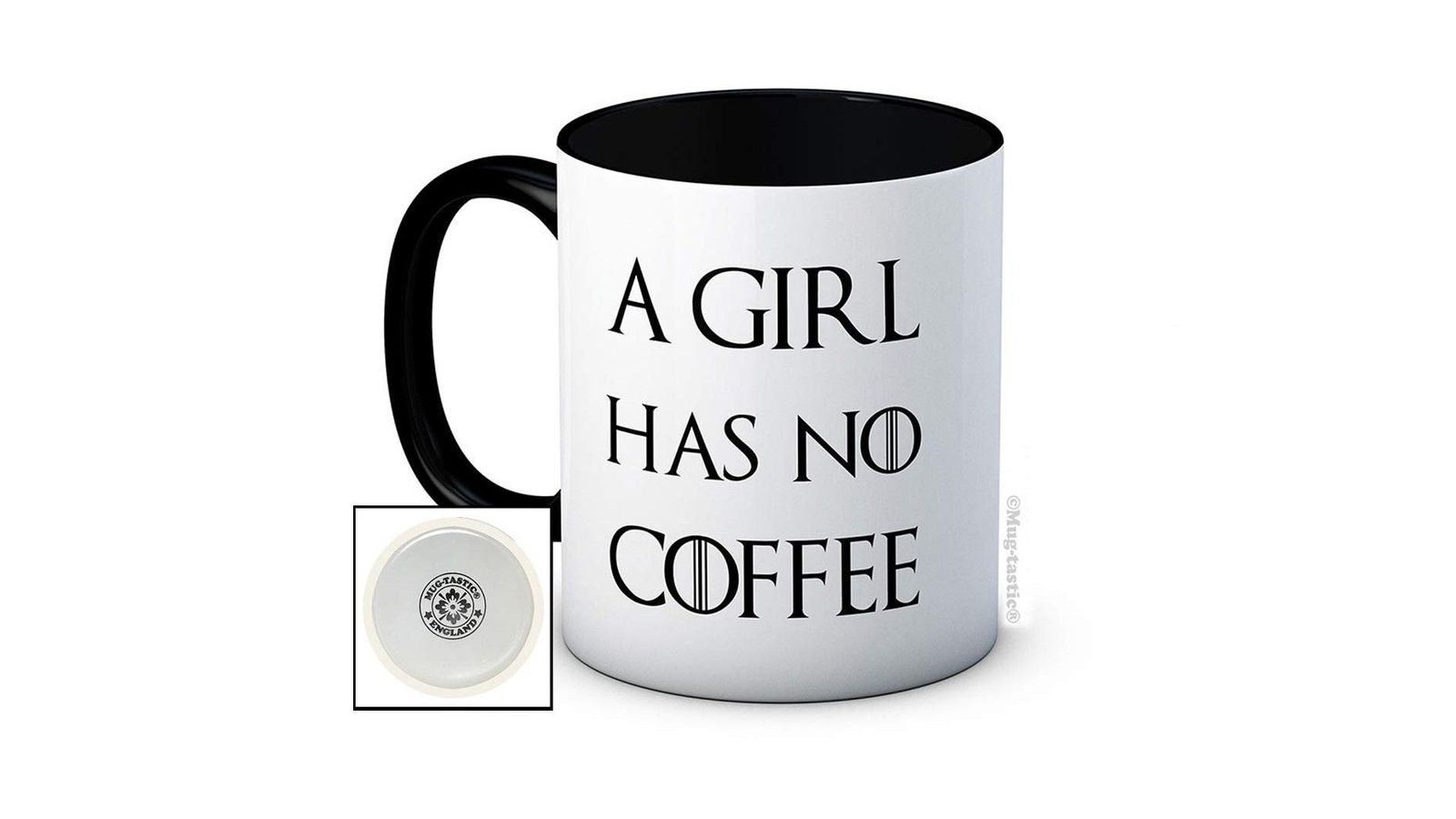 Taza de Juego de Tronos 'A girl has no coffee'