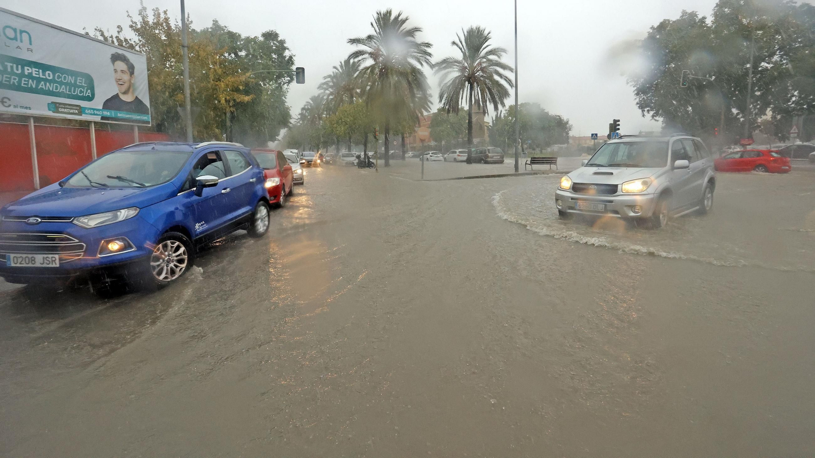 Imágenes del paso de la Dana, inundaciones, destrozos y caos por todo Jerez