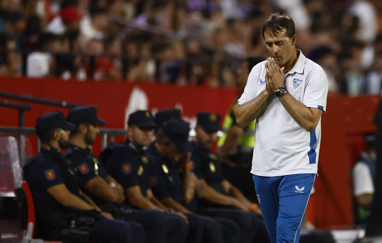 Lopetegui lamenta una ocasión fallada por su equipo ante el Valladolid.