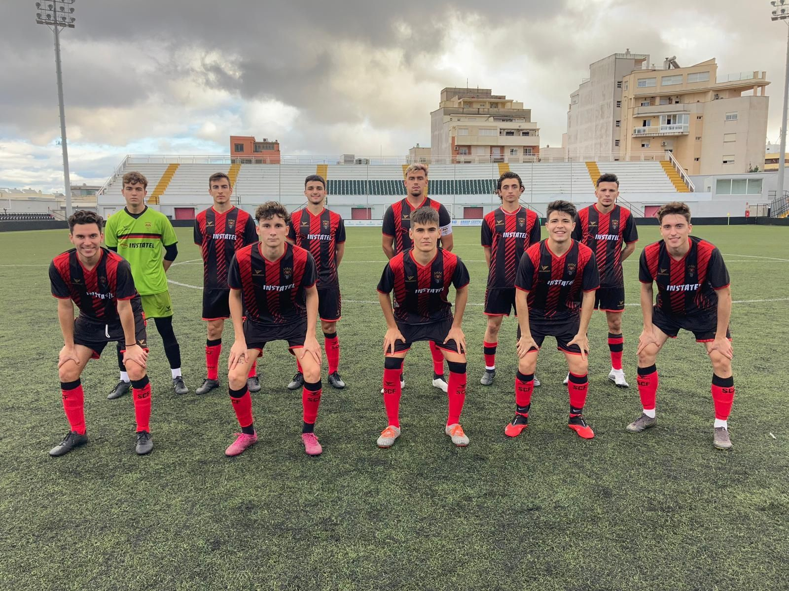 Los jugadores del Séneca posan durante un encuentro de esta temporada.