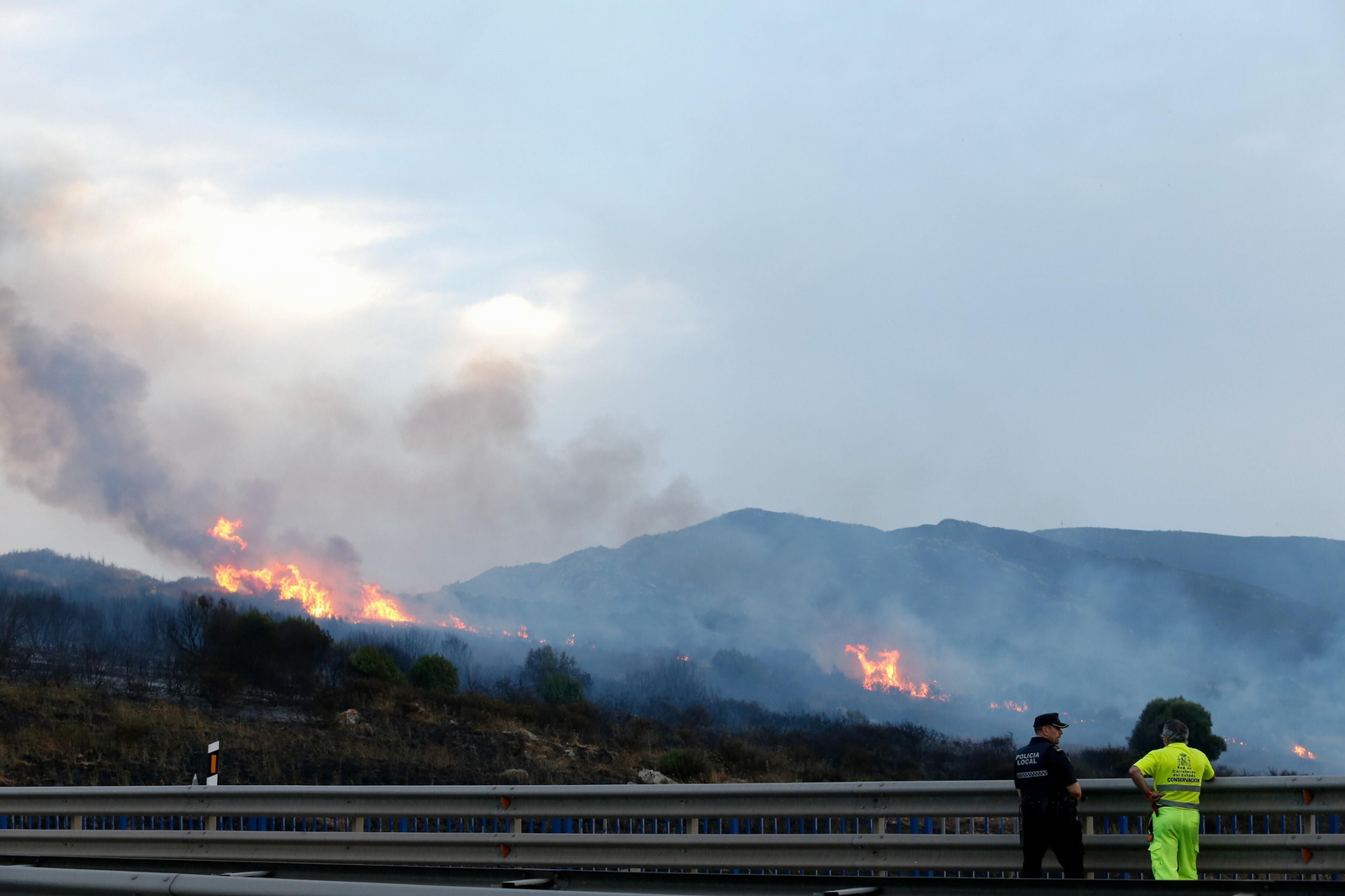 El incendio de Alamillos Oeste.