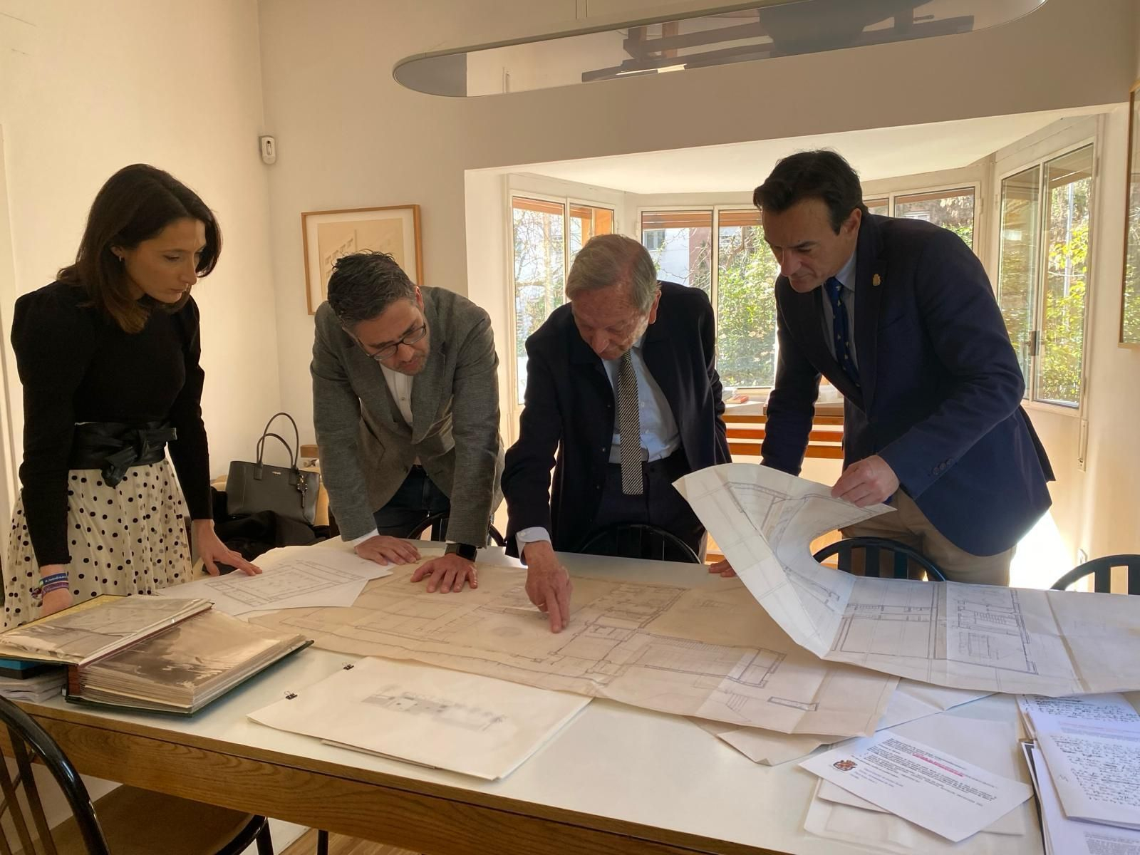 Reunión con Rafael Moneo.