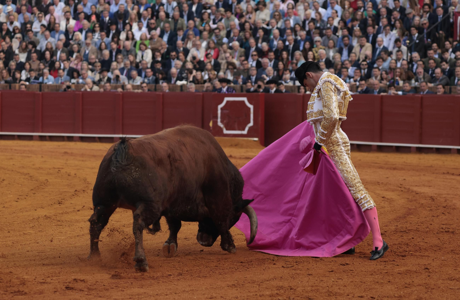 Las imágenes de los toros en Sevilla con Morante de la Puebla, José María Manzanares y Talavante