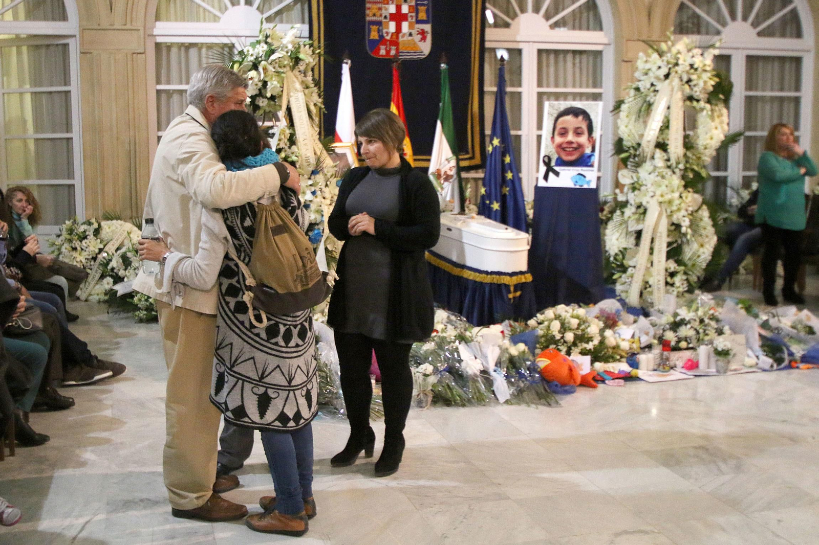 Las imágenes de la capilla ardiente por Gabriel