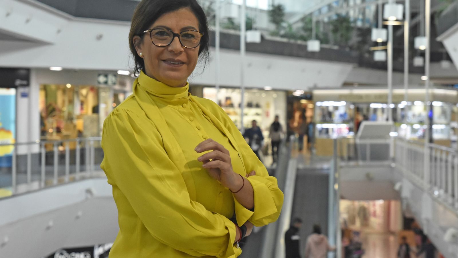 Ester Trujillo en el Centro Comercial El Arcángel